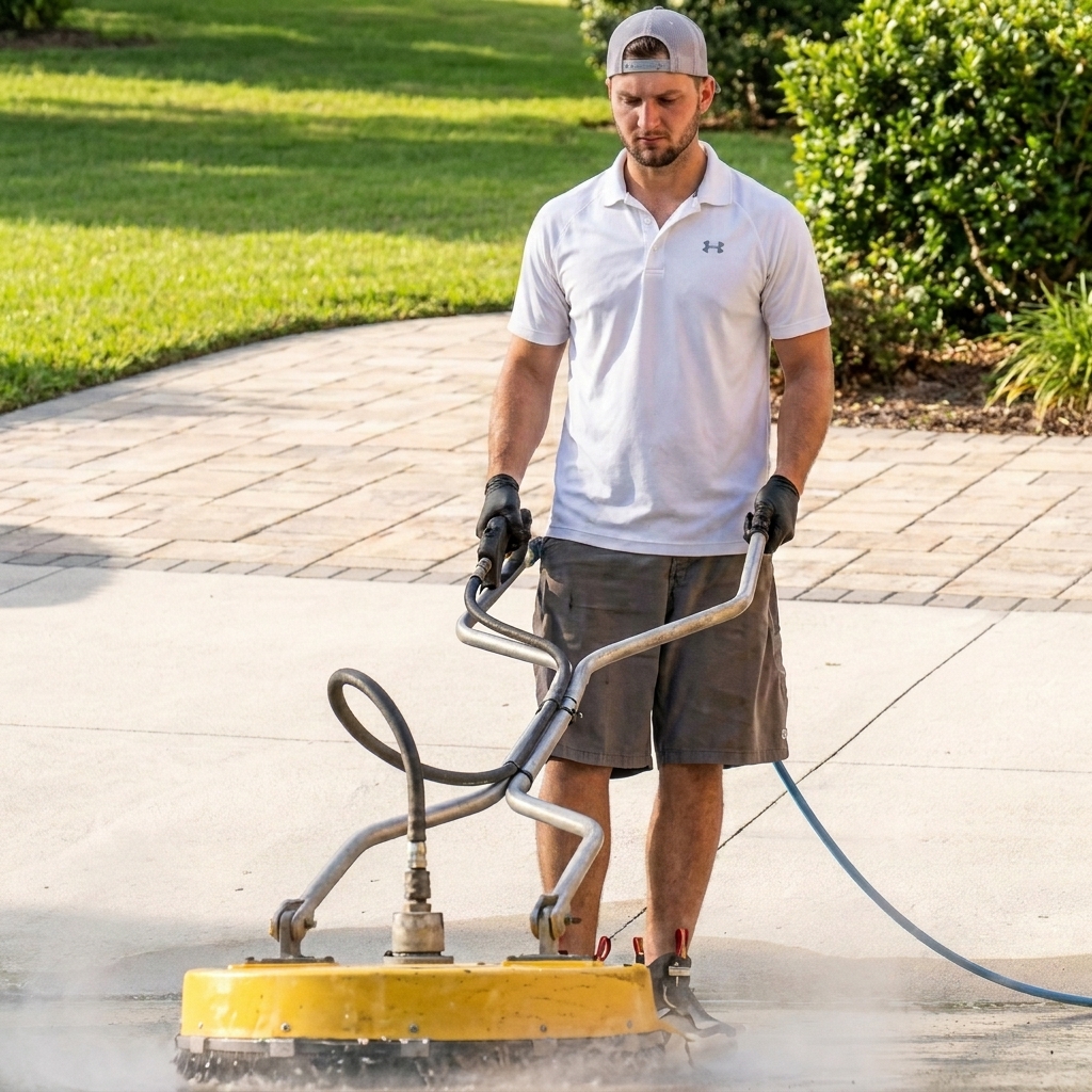 Concrete and driveway cleaning